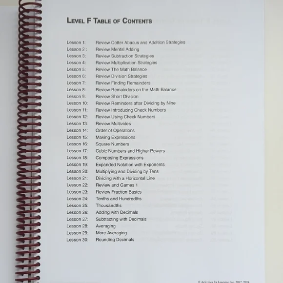 RightStart Math Level F Lessons (Second Edition) - Picture 3 of 10